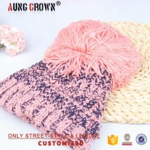 Custom cheap plain beanie hats pom pom beanie hats wholesale