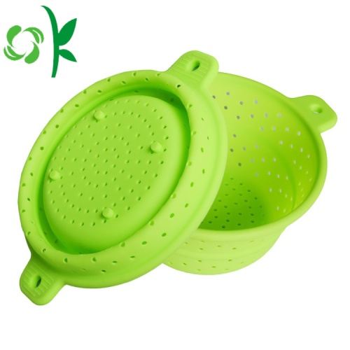 Bộ lọc đồ dùng nhà bếp Silicone cho thực phẩm có thể gập lại