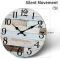 10 Inch Silent Non Ticking Wooden Wall Clocks