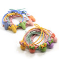 100Pcs Cartoon Candy Color Girls' Elastic Hair Ties Baby Girl's Hair Band Headband Ponytail Holders Bracelet Hair Accessories