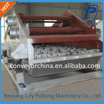 High efficiency dewatering single deck vibrating screens