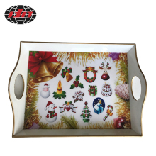 Rectangle Christmas Decorations Plastic Tray