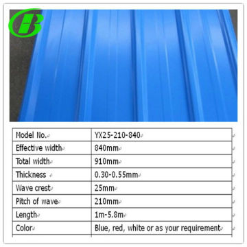 colored corrugated roofing steel sheet