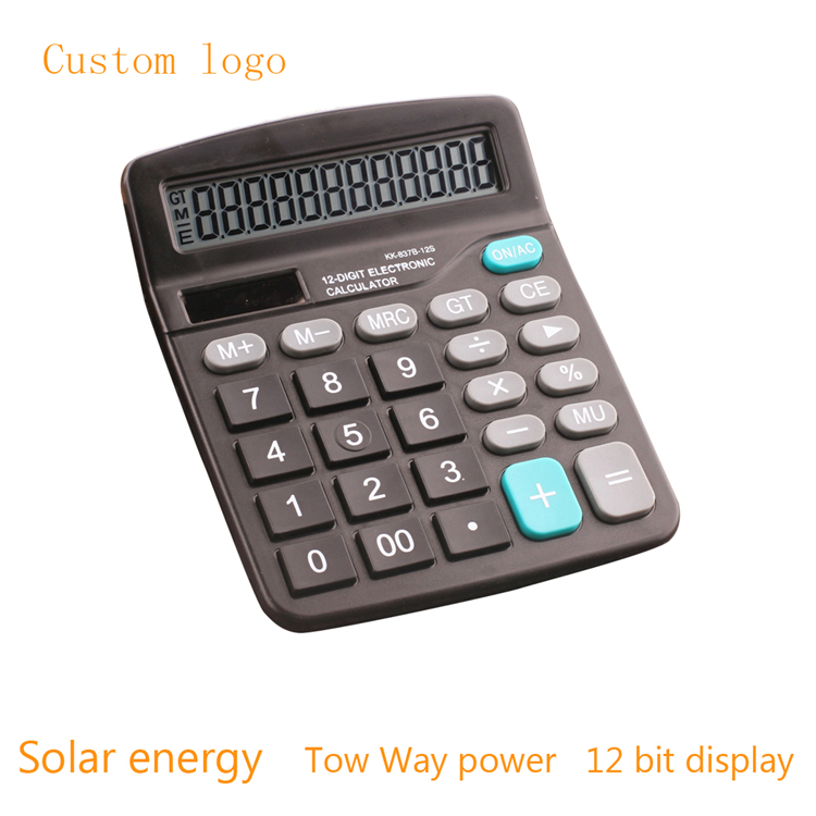 High-quality Plastic Material Office Accounting Scientific Dual Power Desktop Calculator