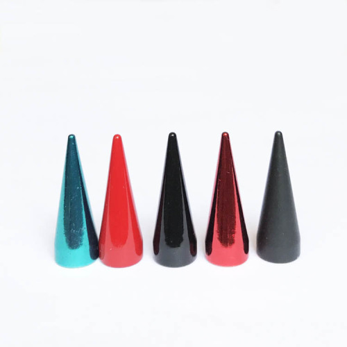 Pinos de Screwback de Spikes de Cone Colorido para Leathercrafts de DIY