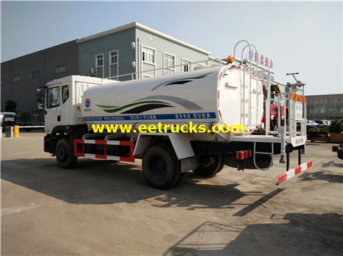 DongFeng 160hp 10m3 ruwa sprinkler tankers