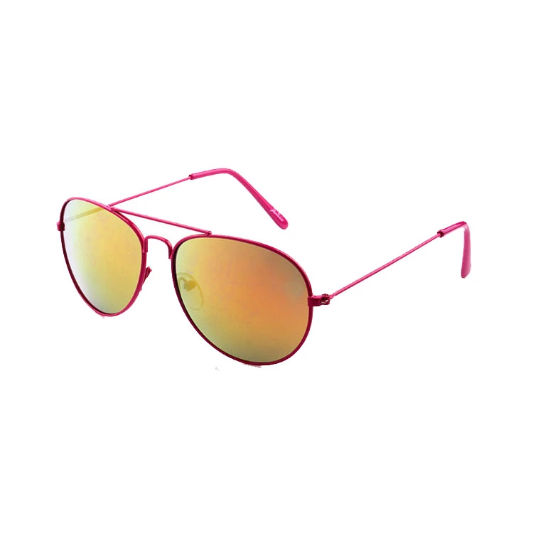 Pink Painting Metal Design Big Kids Sunglasses