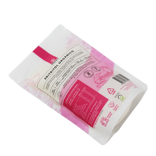 Renewable recyclable green PE white sugar bag