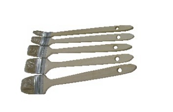 Angle radiator brushes