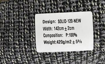 Stock Solid Woven Yarn Dyed Polyester Plain Promotional