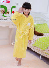 100% cotton hooded bath robe for kids