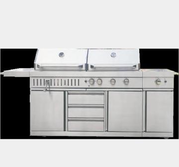 Charcoal and Gas Grill Combo