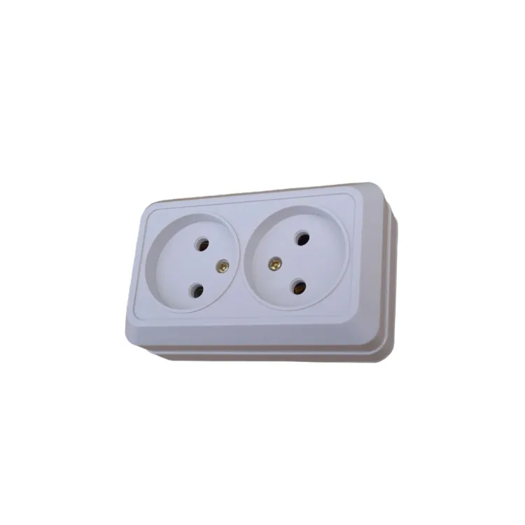 Surface-Mounted Two-Position European Wall Socket German Standard Switch Socket