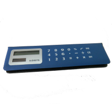 8 Digits PVC Face Memo Flip Over Pencil Case Calculator