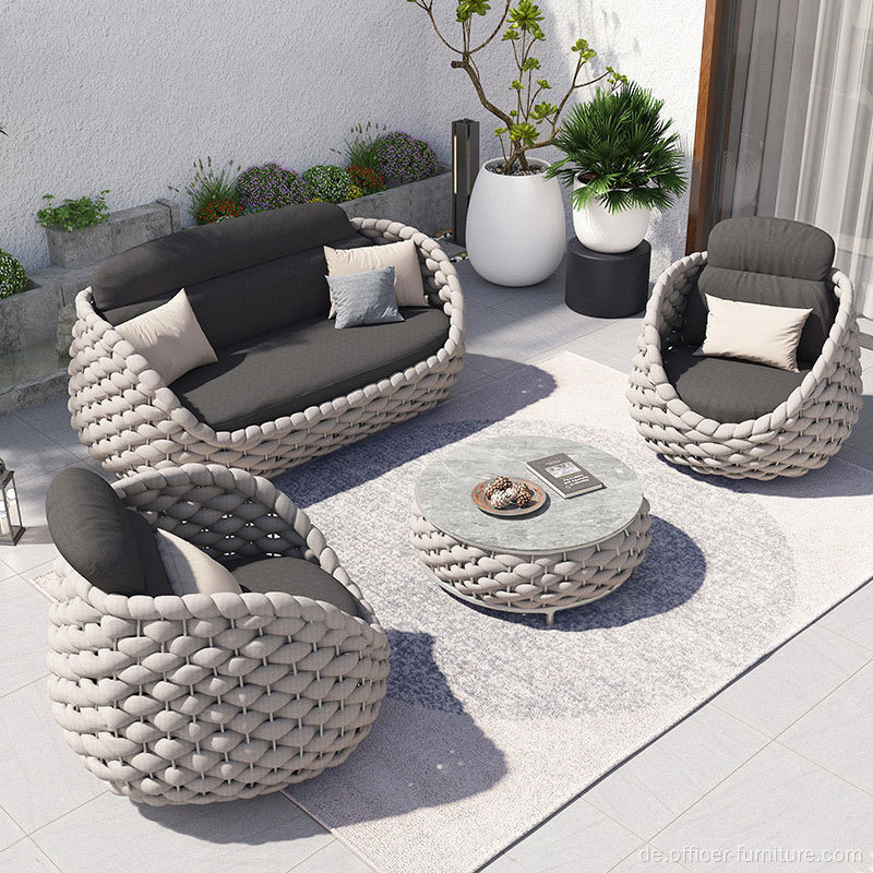 Outdoor umweltfreundliche Garten-Outdoor-Sofa-Stuhlkombination