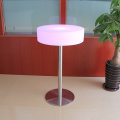 Verlichte plastic meubels gloeiende led ronde tafel