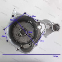 Silver left crankcase assembly used for BS200S-7 atv spare parts