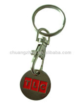 Shopping cart coin holder keychain ,token holder keychain