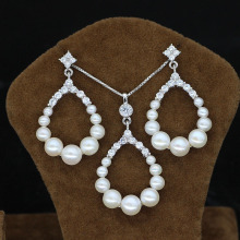 Imitation Pearl Jewlery Sets with Pendant and Earrings