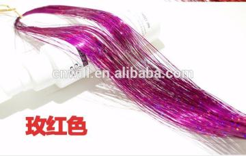 mylar tinsel sparkling hair tinsel christmas tinsel 2014 new hair accessories