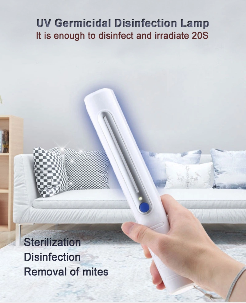 Battery Ultraviolet Lamp Ultraviolet Ray Sterilizer UV Light White Germicidal Lamp Disinfection Light