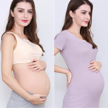 Silicone Artificial Belly for Pregnant Props, 6 Months
