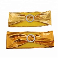 Shiny Gold Chair Bands with Buckle
