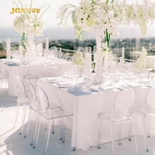 Luxury Event Ceremony Banquet Hall Dining Rental Acrylic Ghost Chairs for Weddings