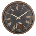 Retro 16 Inch Rustic Gear Reloj de pared