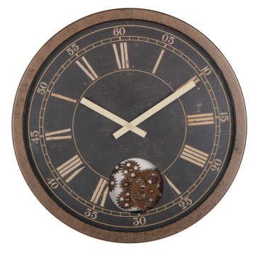 16 Inch Retro Rustic Gear Wall Clock