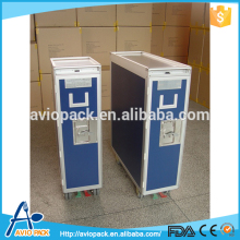 Functional aluminum alloy inflight serving garbage trolley