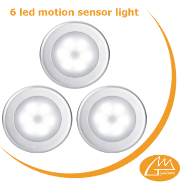 Goldmore 6 LED auto magnetic pir motion stairway night light, dector light. ssensor night light