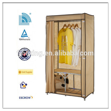 Portable folding plastic wardrobe