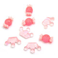 Fashional Candy Crown Pink Flatback Resina Bead Charms Girls Dormitorio Decoración DIY Toy Phone Shell Adornos Cabochon