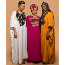 Traditional Muslim Printed Boubou Kaftan Dress for African Women
