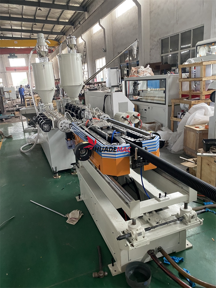 PP PE Double Wall Agrated Pipe Machine