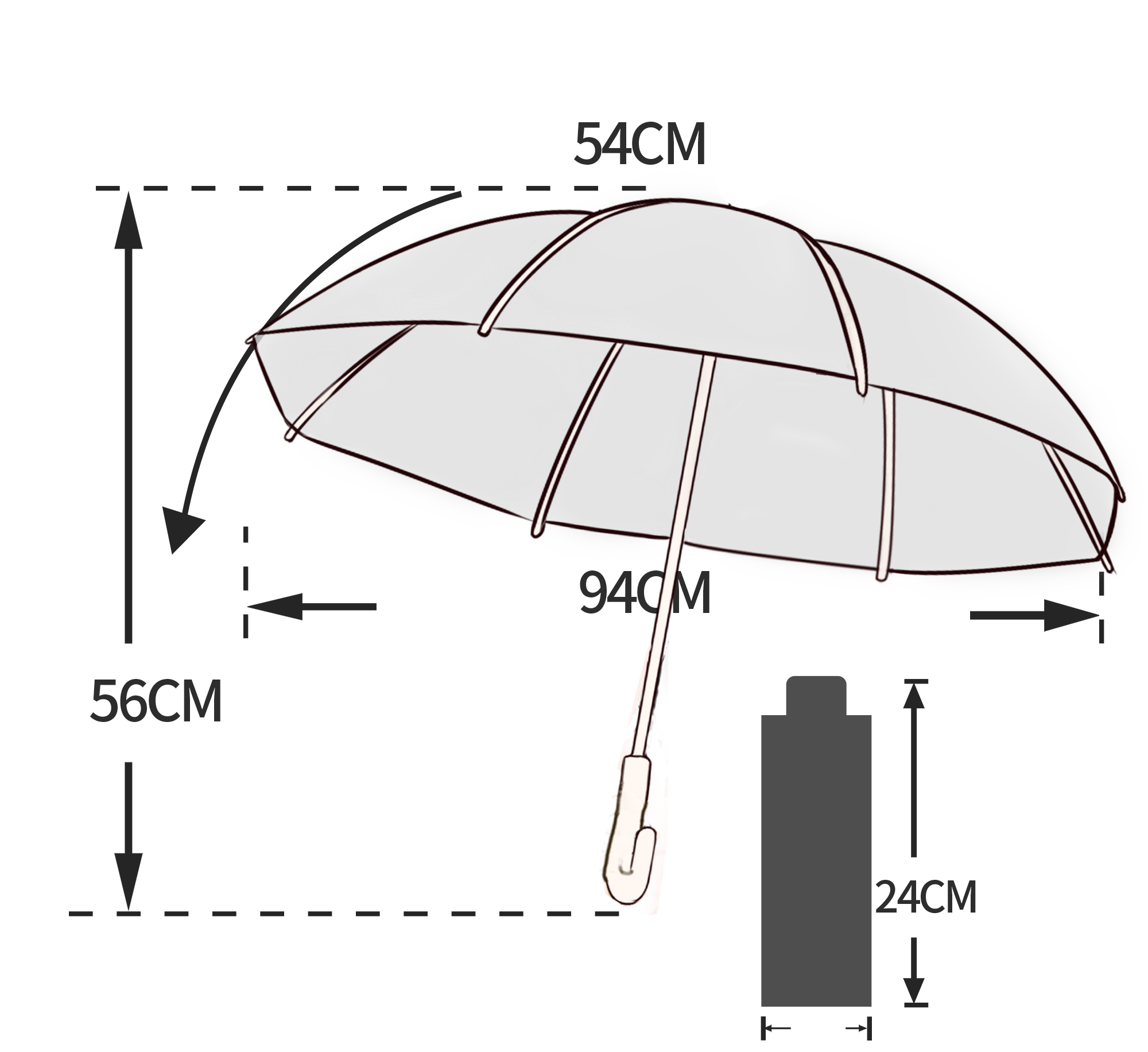 High Quality Travel Parasol Large Umbrella