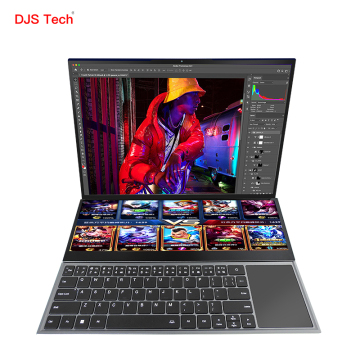 Customized office dual-screen business laptop