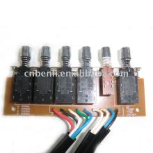 Range hood push button switch