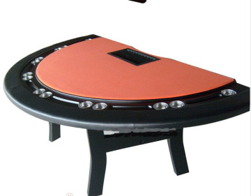 Professional Luxury Semicircle Solid Wood Poker Table