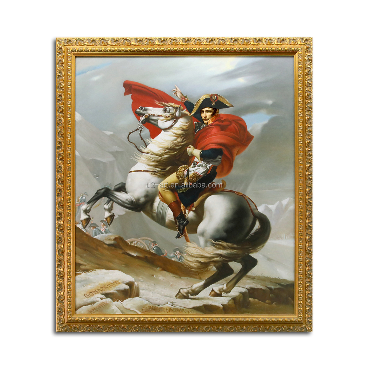 Napoleon Crossing the Alps Malmaison Hand Painted Art Reproduction Paintings