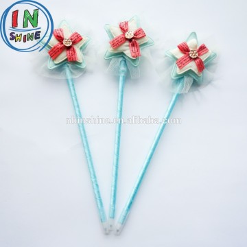 Fashion plush feather ball pen , star shaped gift ball pen