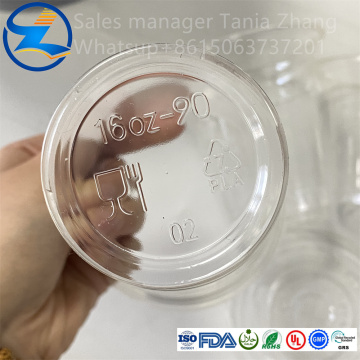 High Quality Transparent Plastic PLA Cold Drink Cup