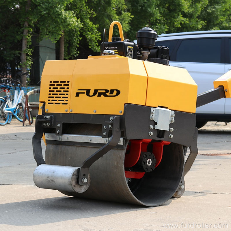 Drive Mode manual push wheel vibratory road roller with 20kn Force FYL-750
