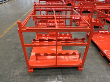 Flippable Orange Side Panel Rack