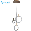 Lampade a sospensione piccole in legno LEDER