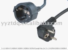 Power extension cord VDE ROHS Approval