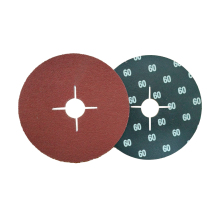 Size 125*22MM Grit 60 Second Generation Ceramics Abrasive Cross Hole Fiber Disc