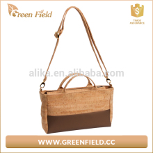 Handbags cork Leather PU Cork Patchwork Joint Tote Bag