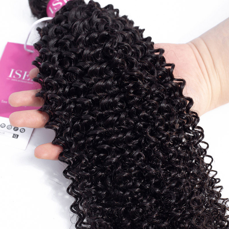 Mongolian Kinky Curly Remy Virgin Human Hair Extensions